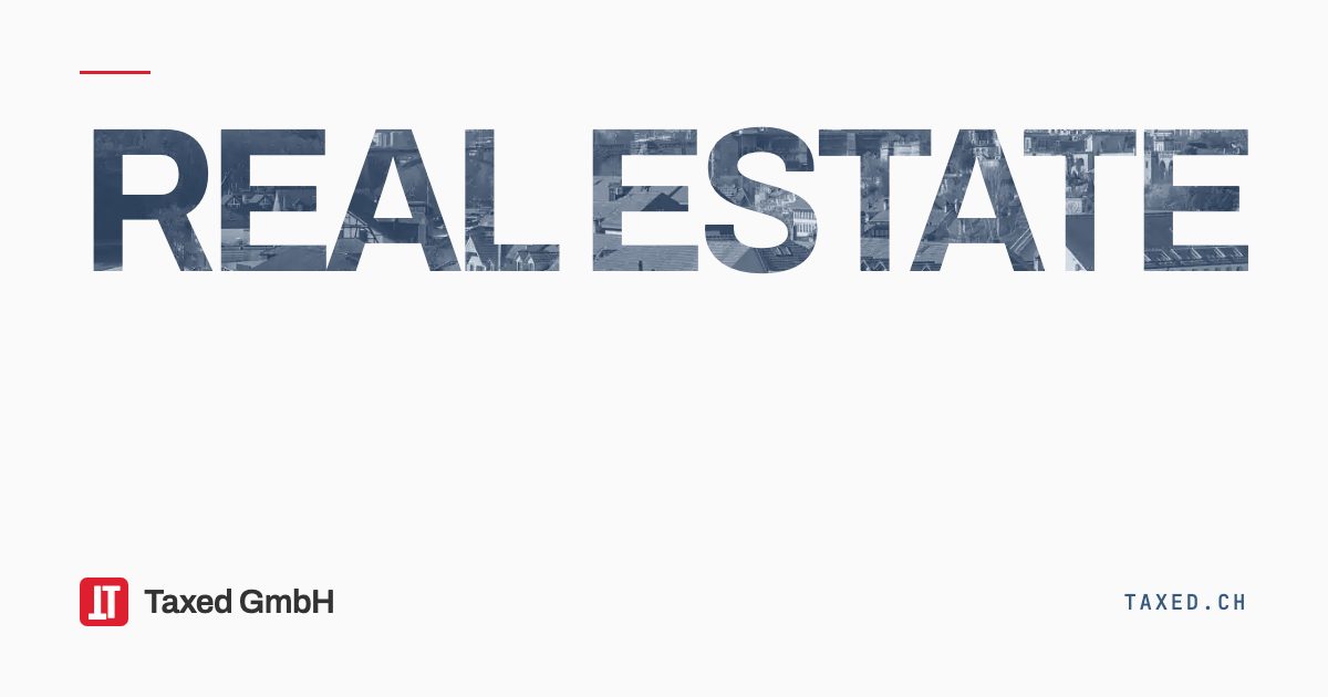 Swiss residential property representing Eigenmietwert taxation