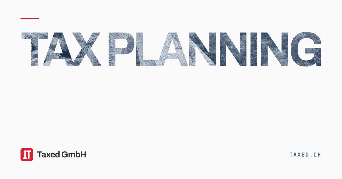 Tax planning documents and calculator